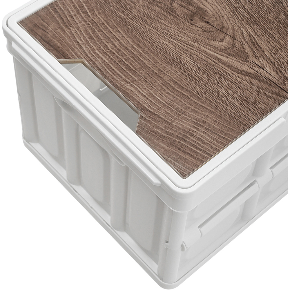 Living and Home White Foldable Camping Storage Box 42.5 x 30cm Image 5