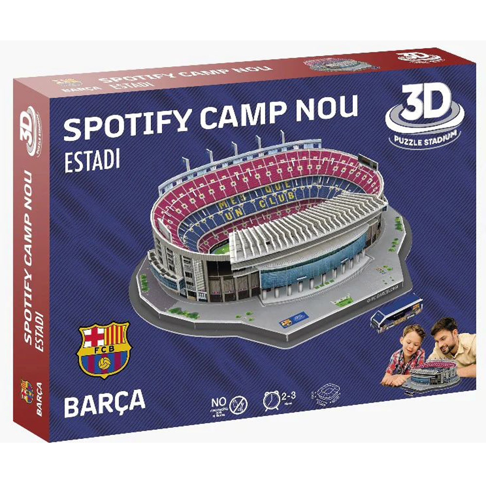 Banbo FC Barcelona Spotify Camp Nou Stadium 3D Puzzle Image 2