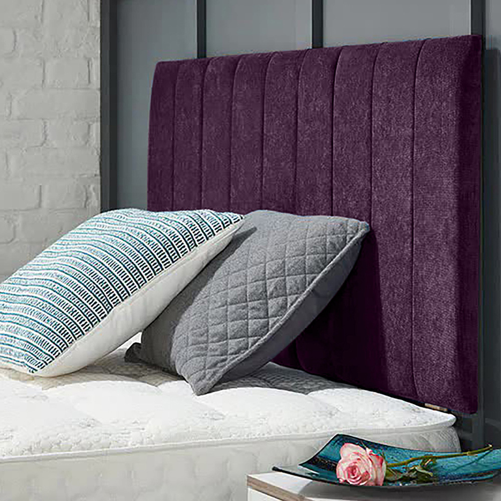 Eleganza Home Canter King Size Purple Naples Strutted Headboard Image 1