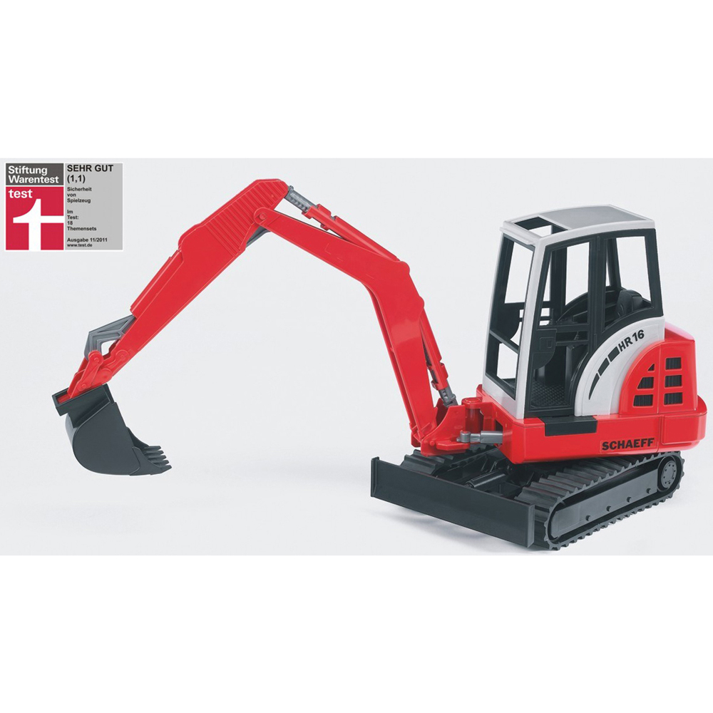 Bruder Kids Schaeff HR16 Mini Tracked Excavator Playset Model Image 3