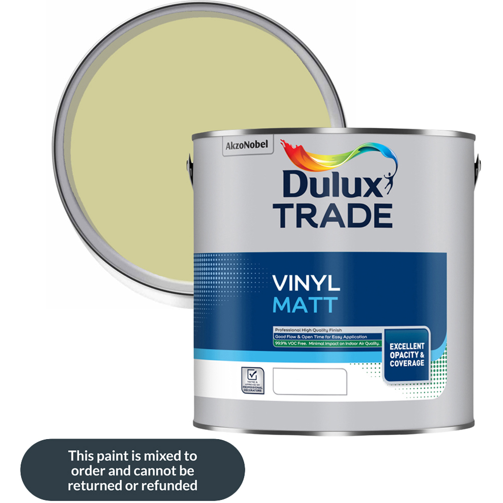Dulux Trade Melon Sorbet Walls and Ceilings Vinyl Matt Paint 2.5L Image 1