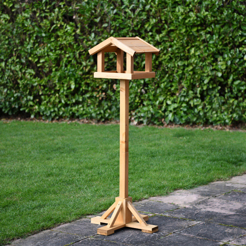 Happy Beaks Kelburn Wooden Bird Table Image 2