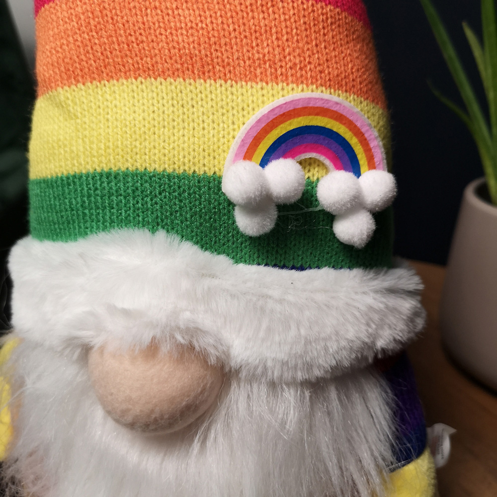 Samuel Alexander Rainbow Plush Sitting Gonk Christmas Decoration 45cm Image 4