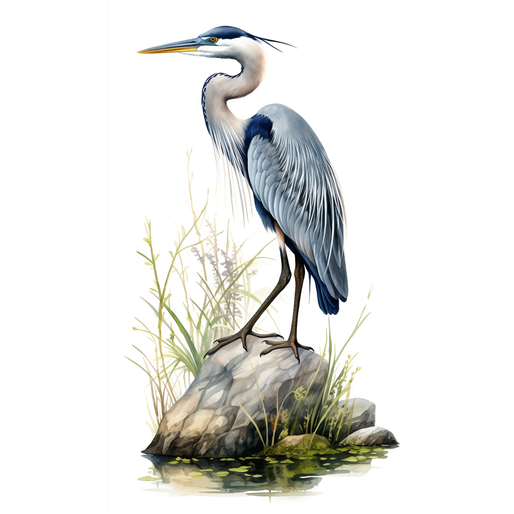 Splashbax Premium Artisan Blue Crane Birds Di Bond Shower Panel 2400 x 800mm Image 2