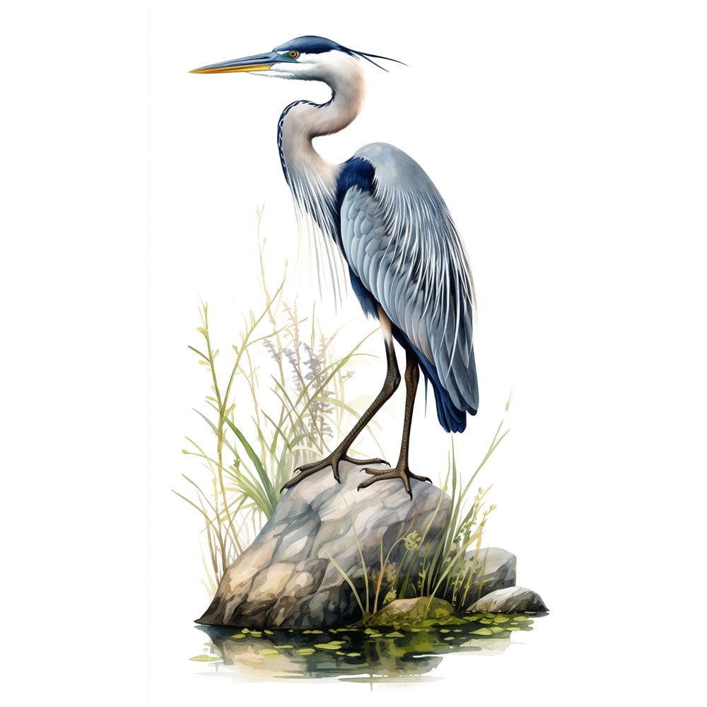 Splashbax Premium Artisan Blue Crane Birds Acrylic Bathroom Wall Panel 2400 x 900mm Image 2