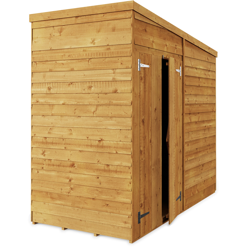 StoreMore 4 x 8ft Double Door Overlap Pent Shed Image 2