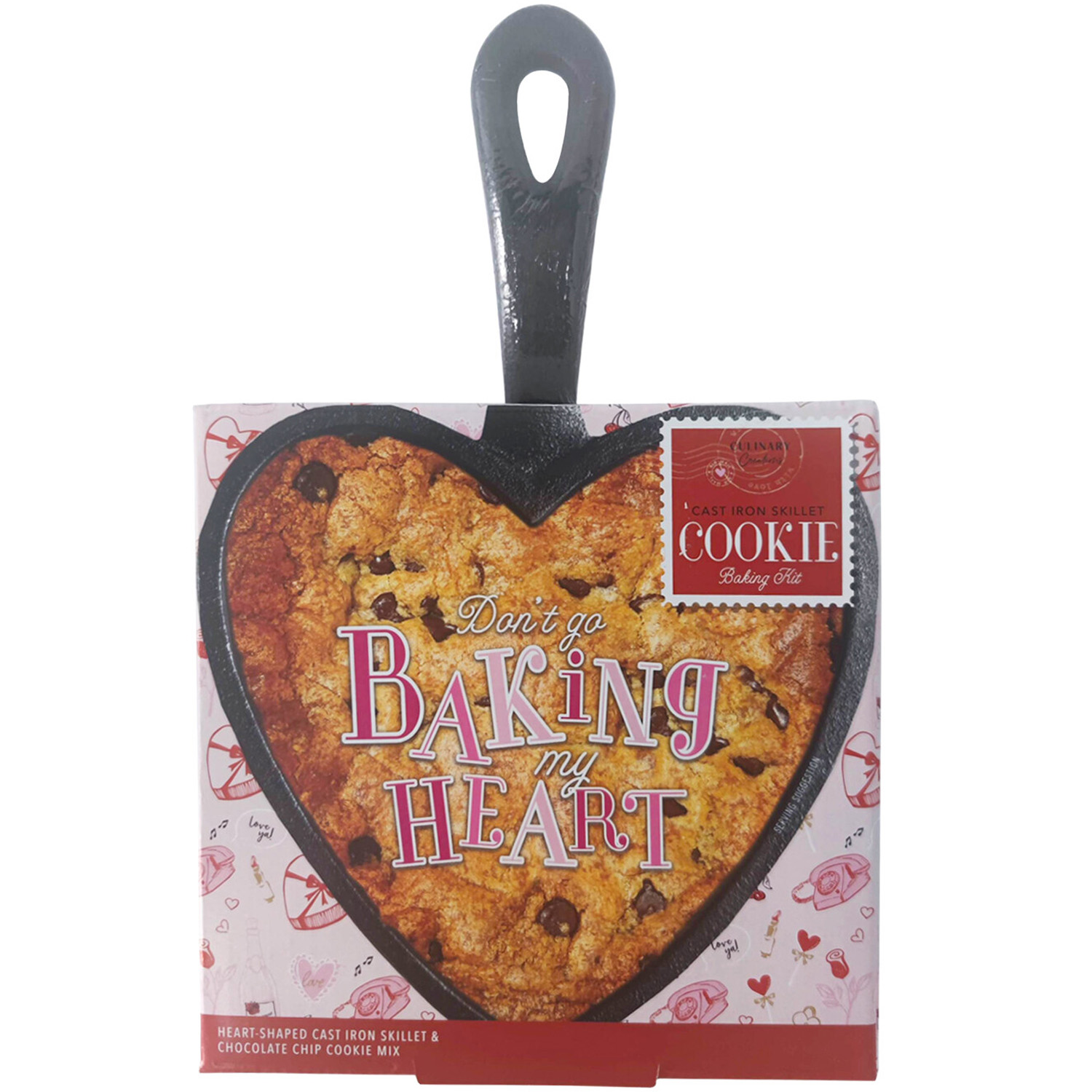 Don't Go Baking My Heart Skillet Cookie Baking Kit - Black Image