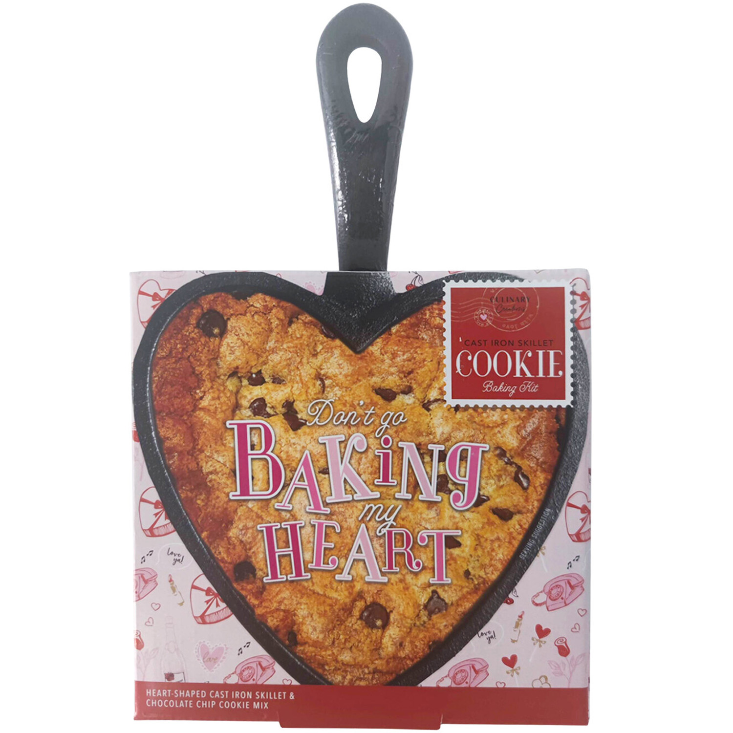 Don't Go Baking My Heart Skillet Cookie Baking Kit - Black Image