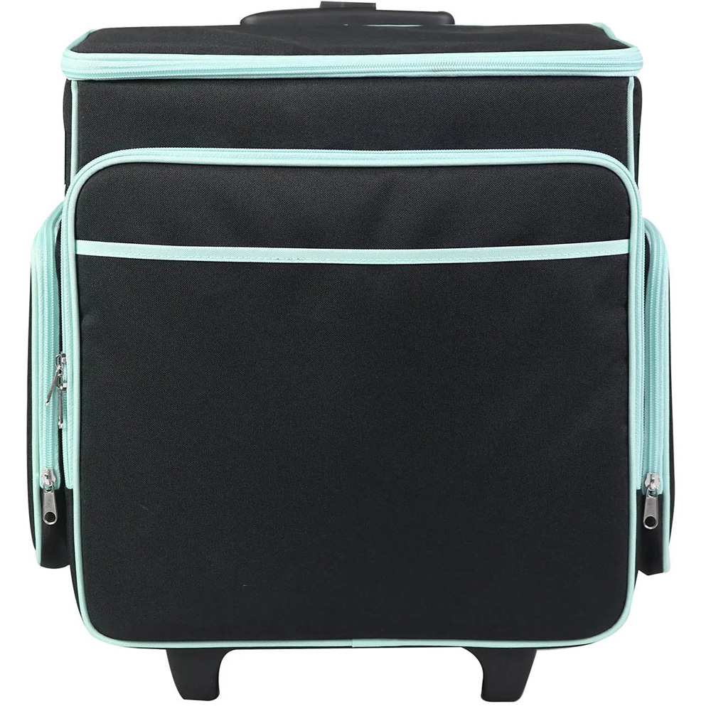 Everything Mary EVM12855-1 Black and Mint Craft Trolley Bag 35.5 x 20.3 x 38.7cm Image 2