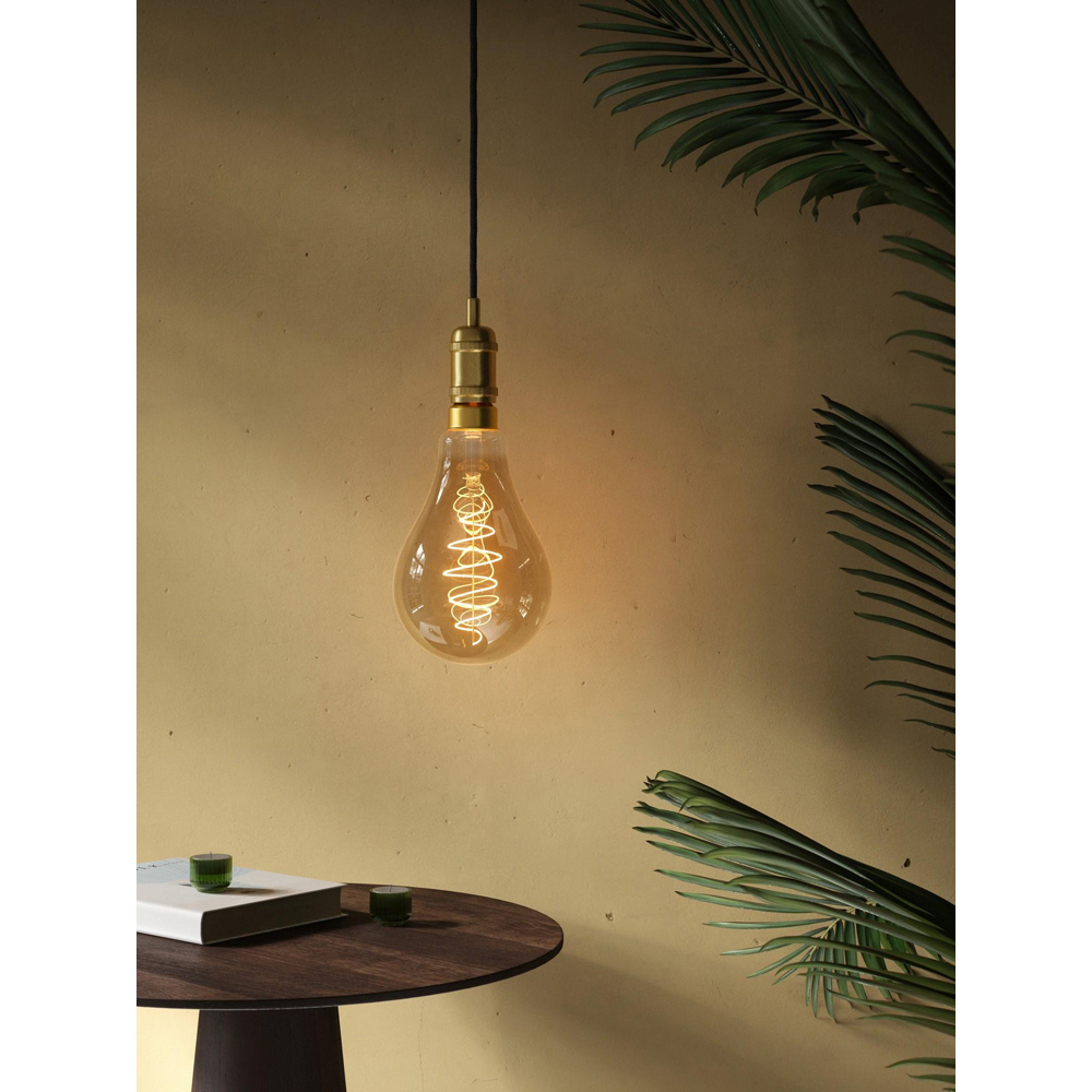 Nordlux Deco Giants E27 Dimmable 600 Lumens PS160 Spiral Gold Light Bulb Image 2
