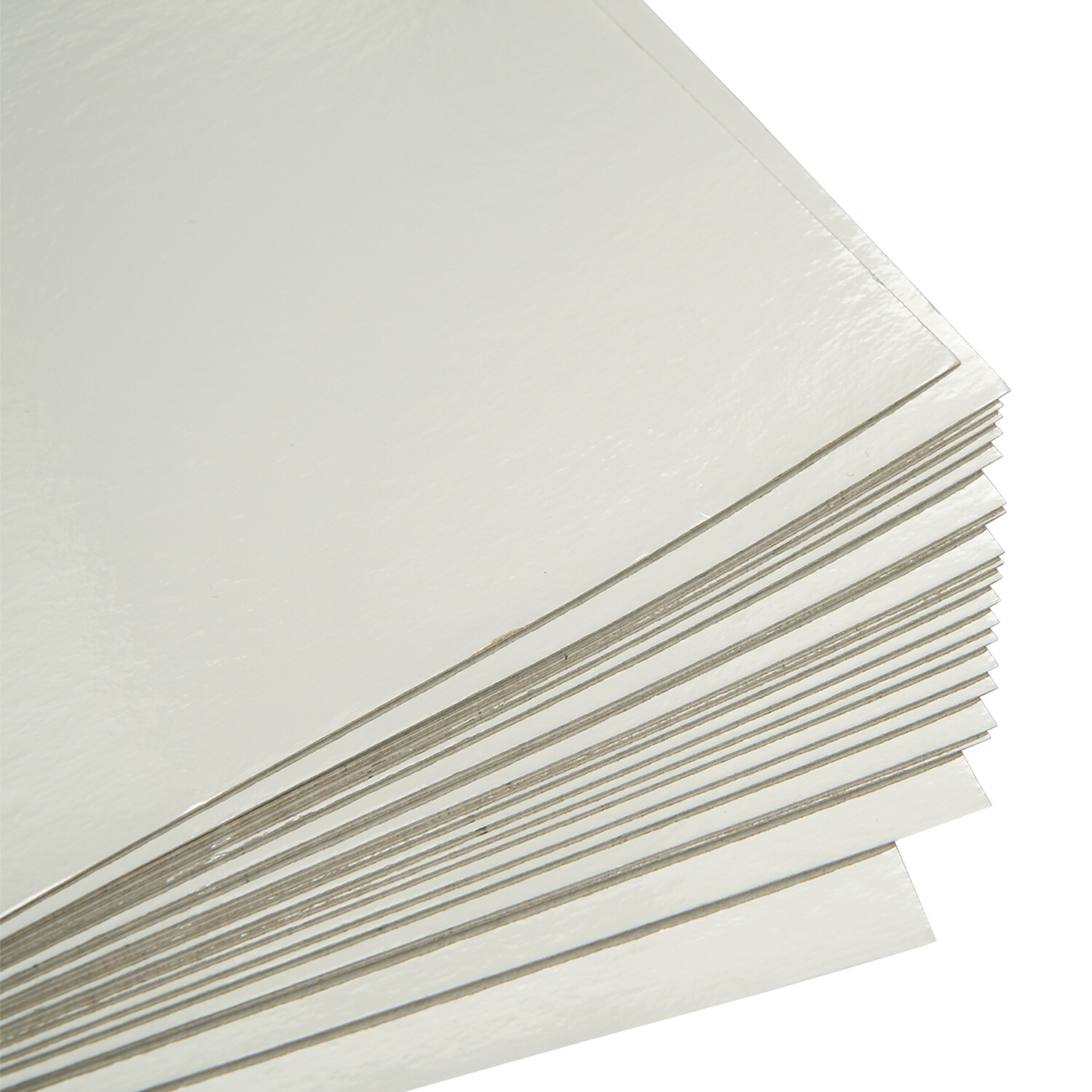 Pack of 20 Mirrored Card - Silver Image 3