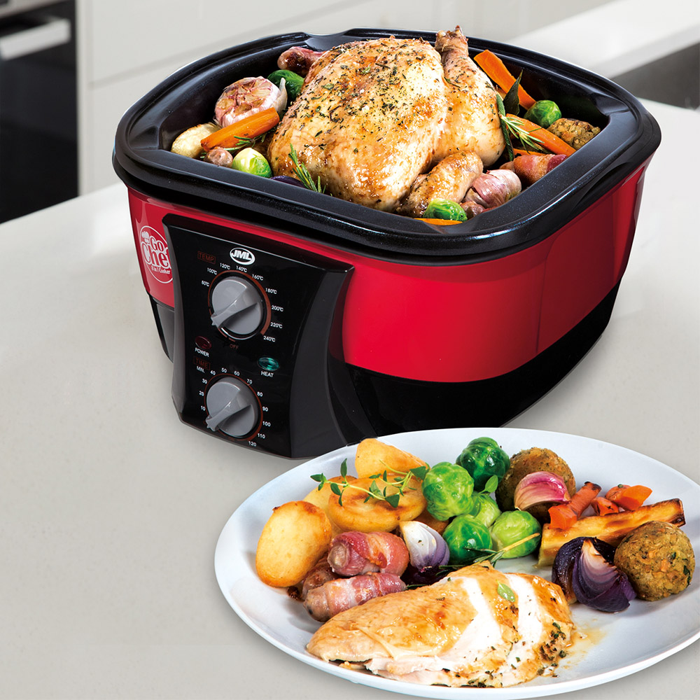 JML 8 in 1 Red and Black 5L Go Cooker 1500W Image 2