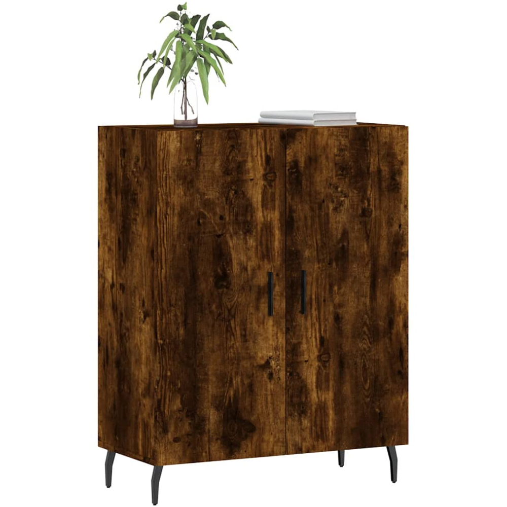 vidaXL 2 Door Smoked Oak Sideboard Image 3