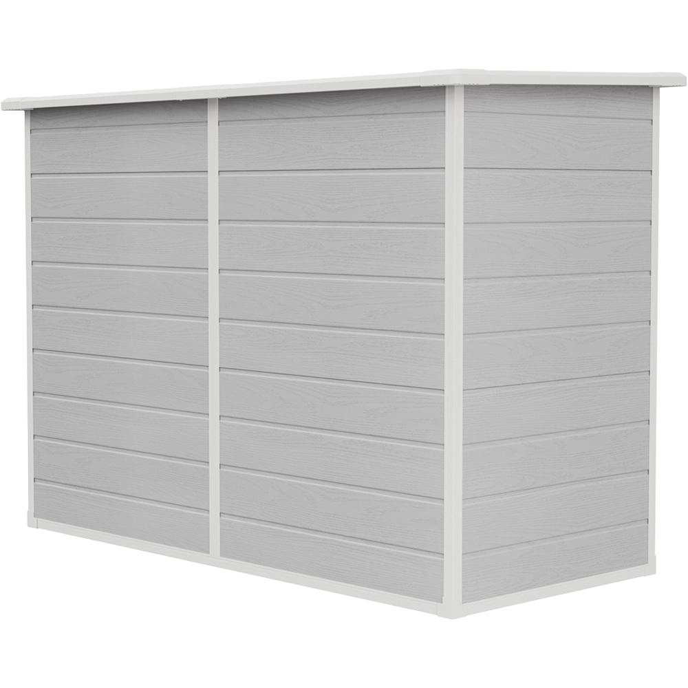 Living and Home 7 x 4ft Plastic Bicycle Storage Shed Image 3