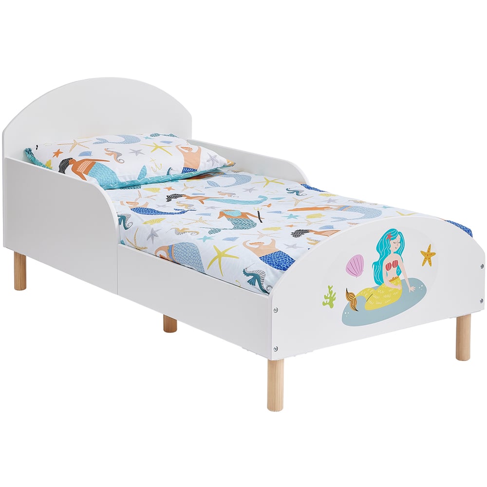 Liberty House Toys White Mermaid Kids Toddler Bed Image 2