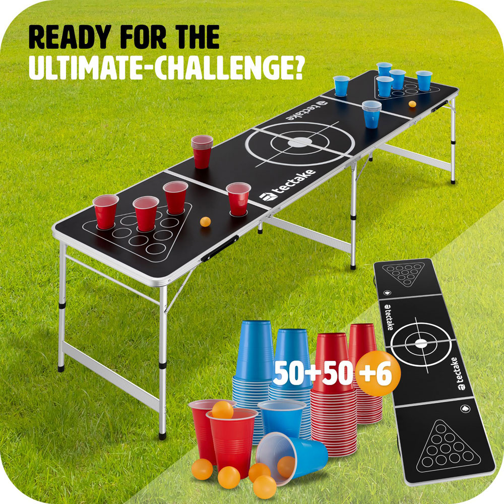 tectake Adjustable and Foldable Beer Pong Table Image 4