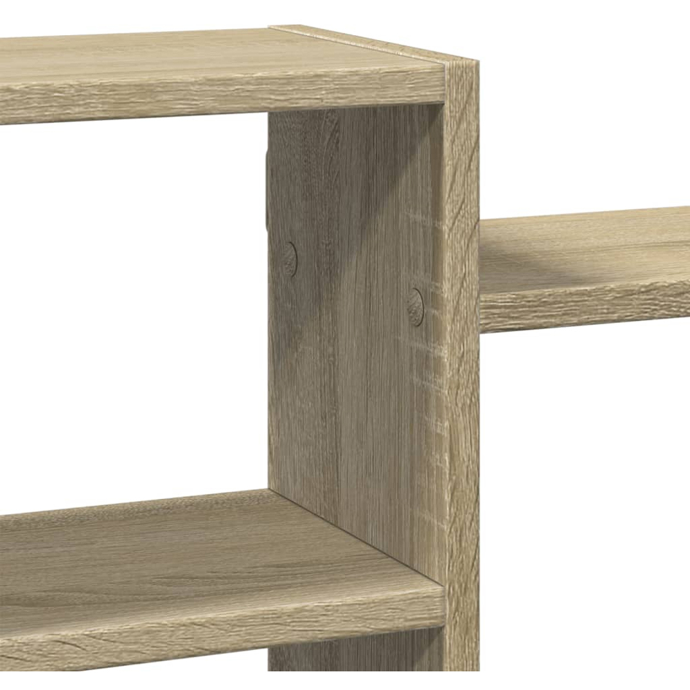 vidaXL 129 x 18 x 42cm Sonoma Oak Wall Shelf Image 6