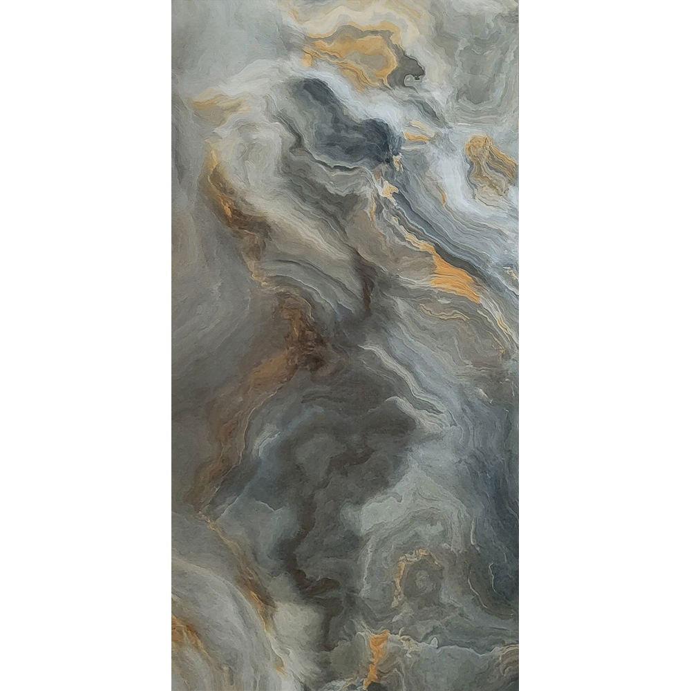 Top Ceramics Grey Marble Effect High Gloss Porcelain Wall Tile 1200 x 600mm Image 4