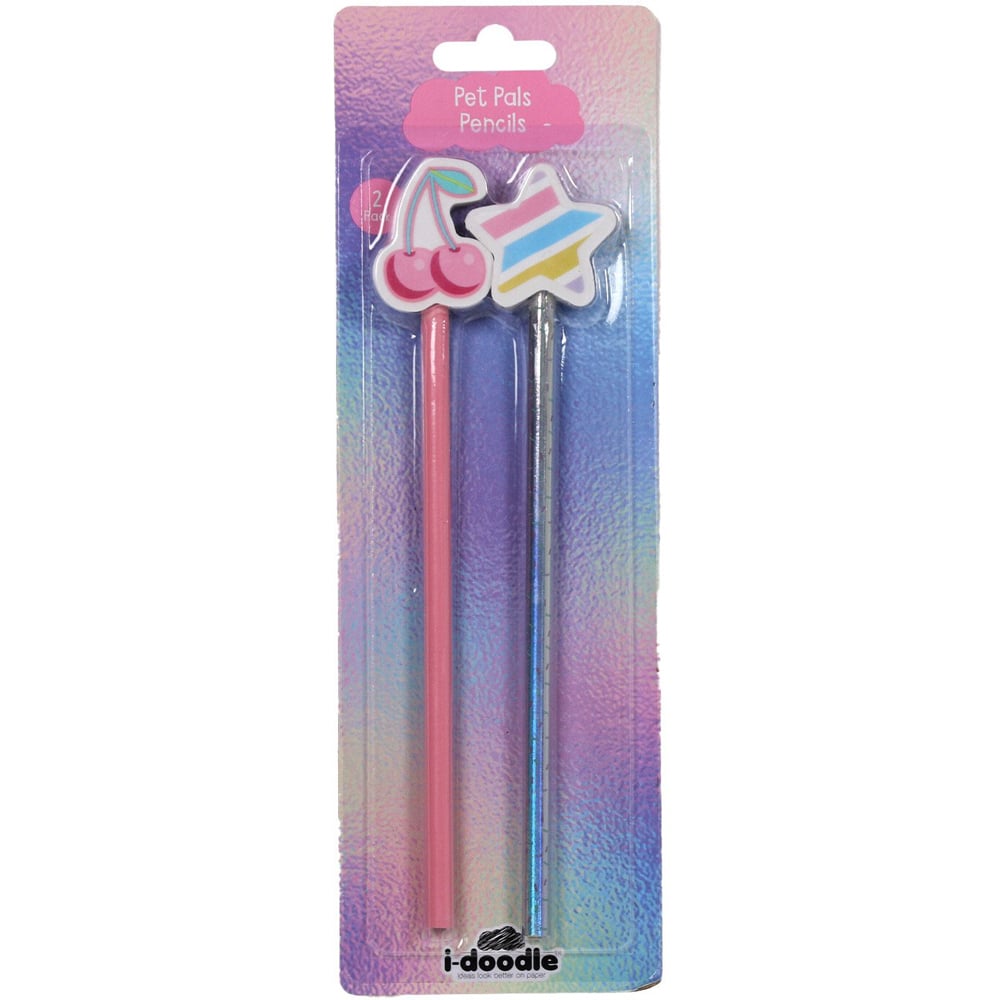 Pack of 2 Idoodle Pet Pals Pencils Image 1