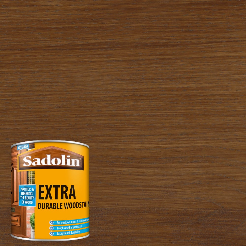 Sadolin Extra African Walnut Exterior Woodstain 1L Image 4