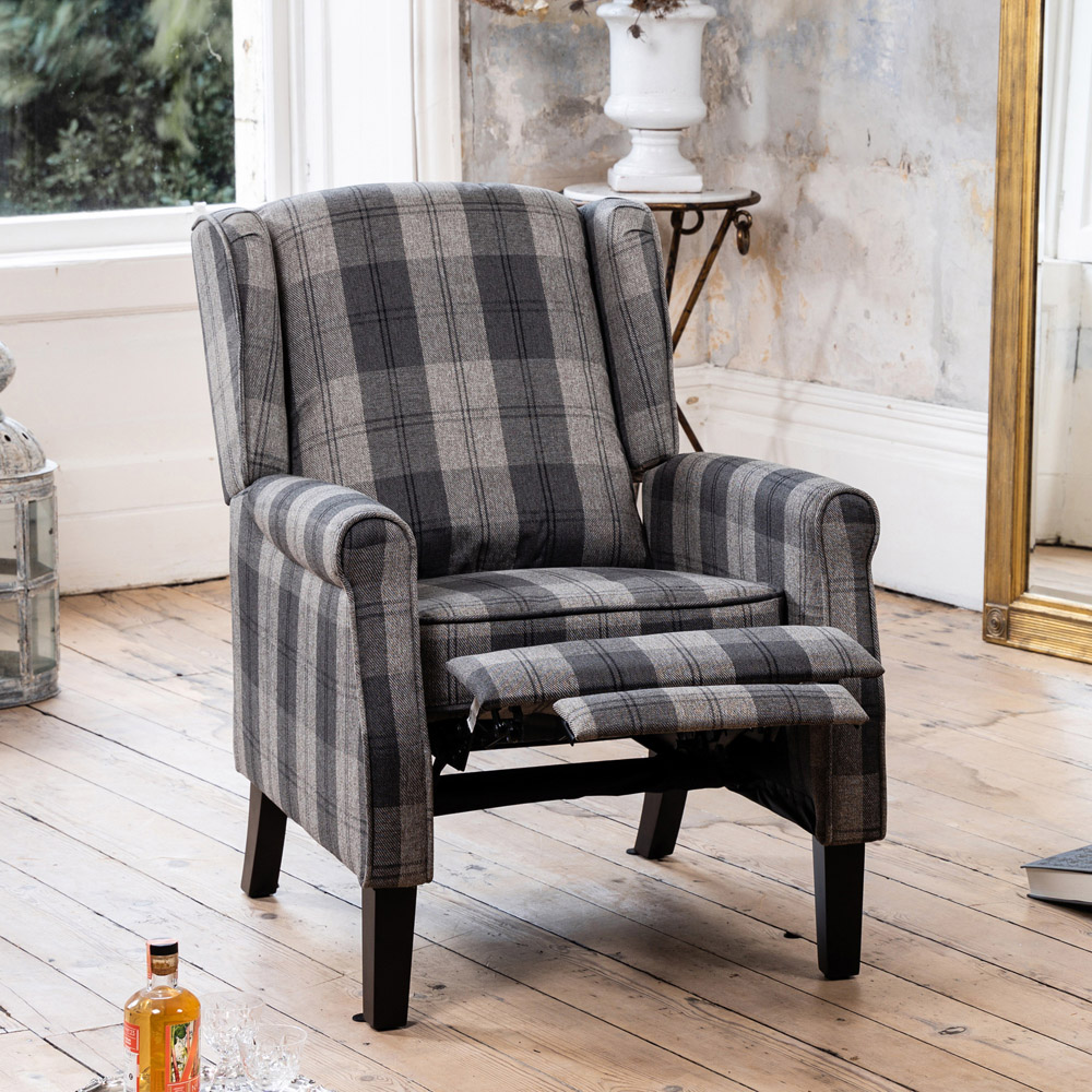 Artemis Home Stanfield Grey Manual Recliner Armchair Image 6