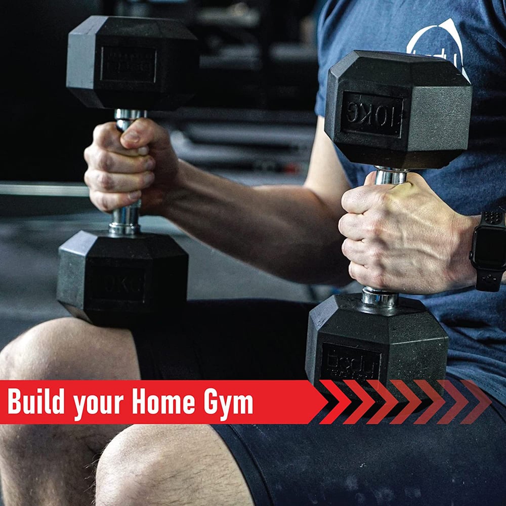 Body Revolution Hex Dumbbell Set 17.5kg 2 Pack Image 4