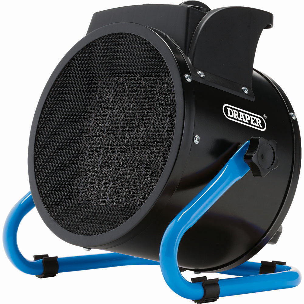 Draper Black PTC Electric Space Heater 2800W Image 1