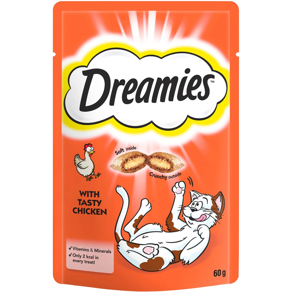 Dreamies Chicken Adult Cat Treat 60g Image