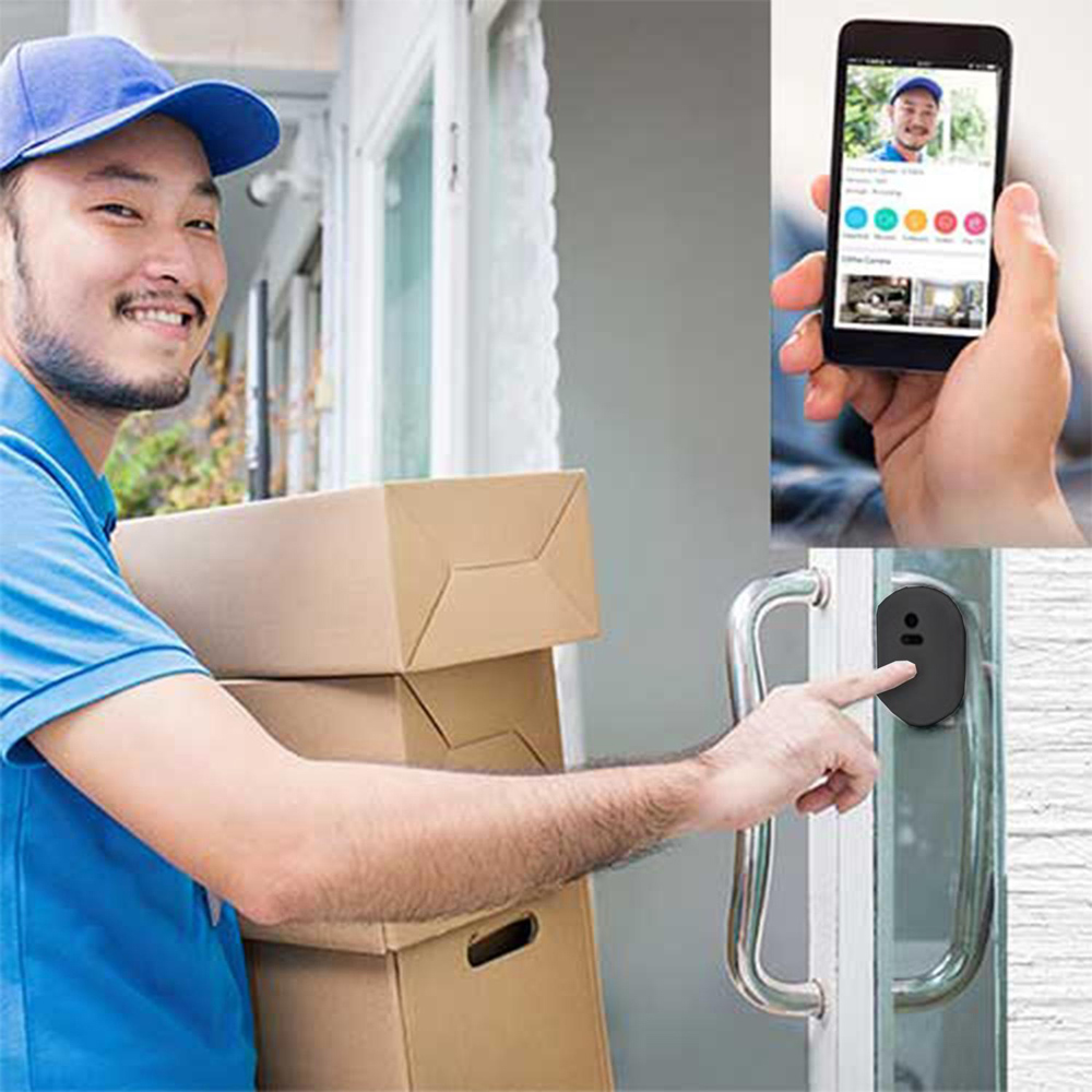 Aquarius Black Wi-Fi Wireless Smart Camera Doorbell Image 2