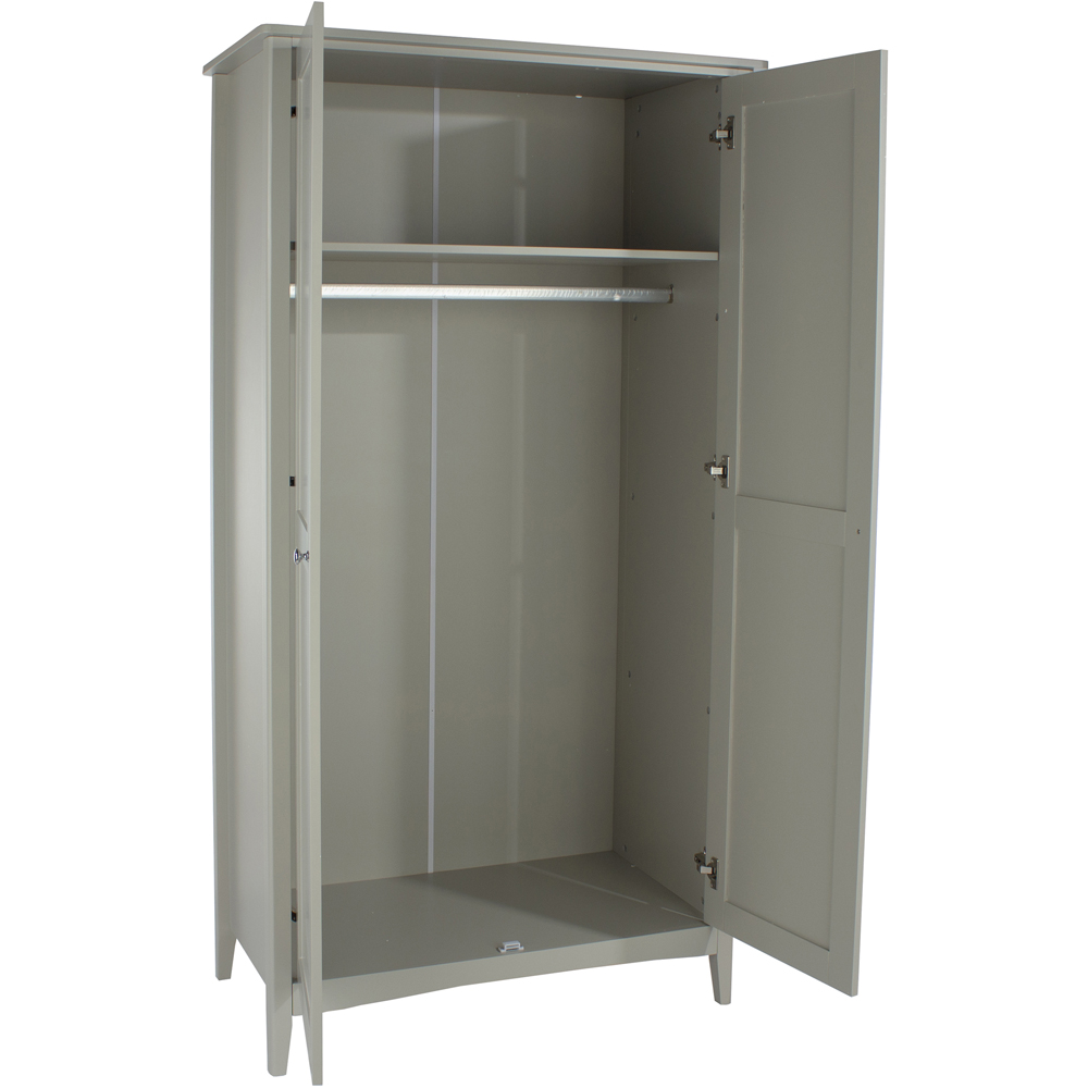 Core Products Como 2 Door Light Grey Wardrobe Image 5