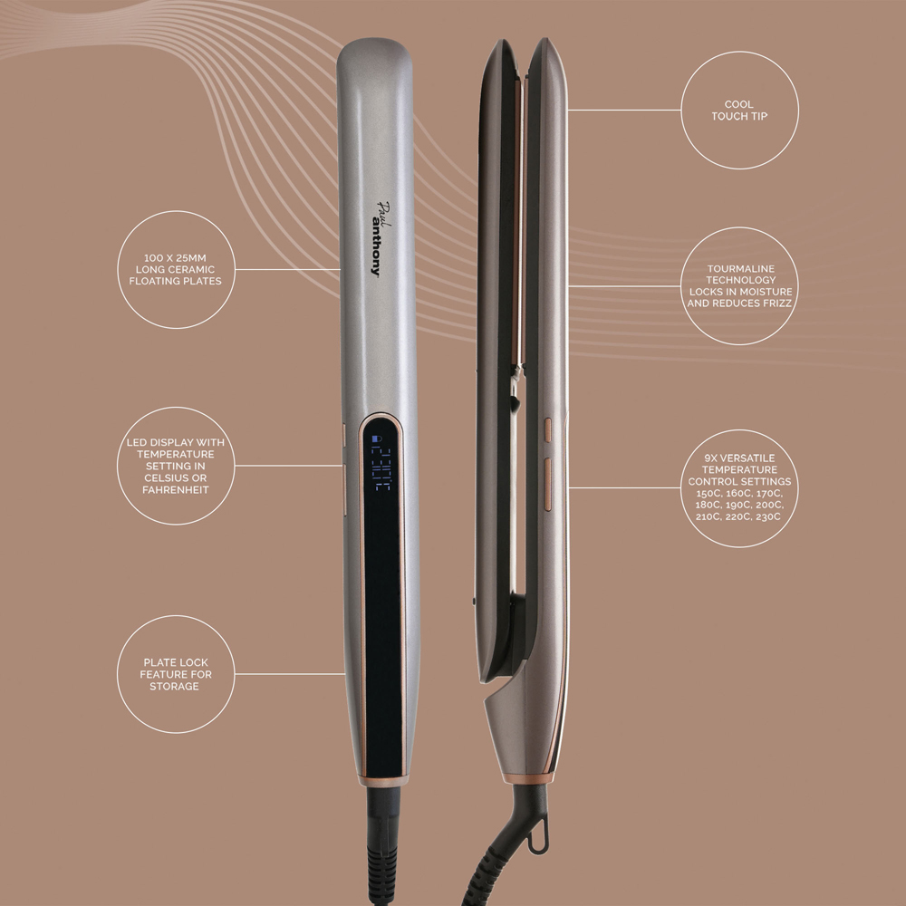 Paul Anthony StyleUltra Ceramic Hair Straightener with Tourmaline Image 3