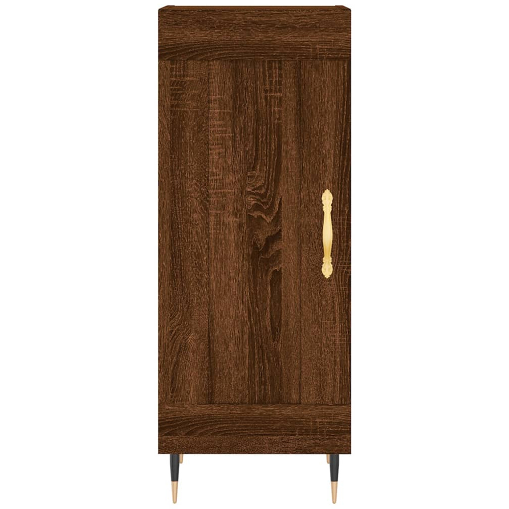 vidaXL Single Door Brown Oak Sideboard Image 5