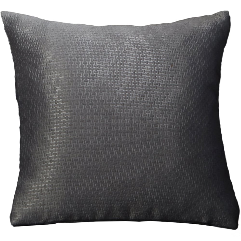 Serene Metro Charcoal Grey Cushion Cover Image 1
