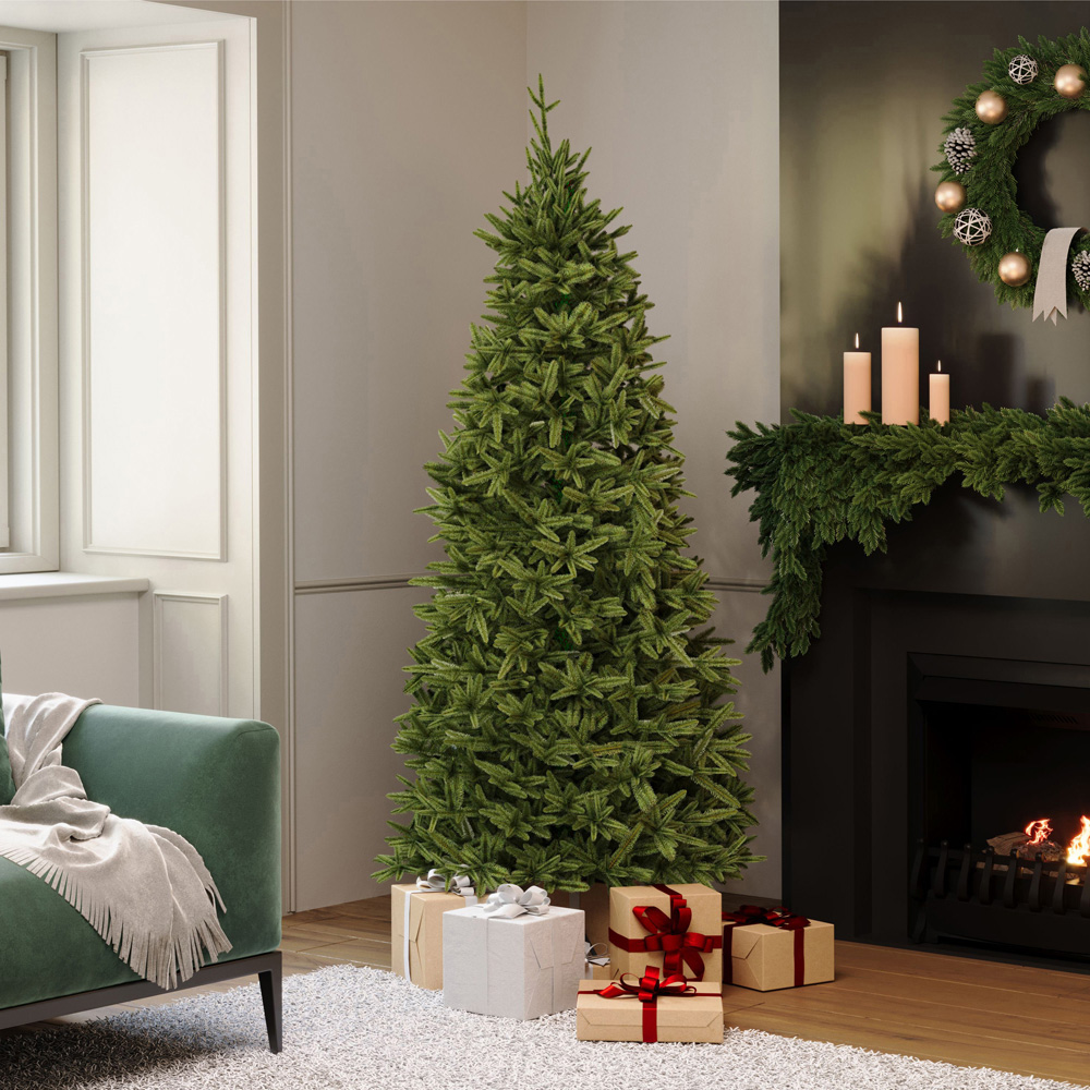 Charles Bentley Luxury Slimline Hinged Artificial Christmas Tree 6.9ft Image 5