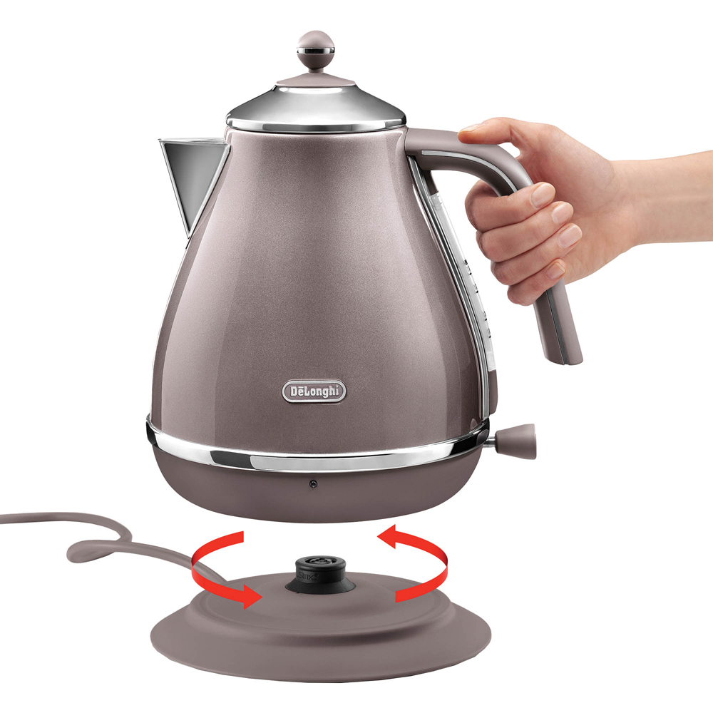 De'Longhi DL4307 Pink Icona Metallics 1.7L Electric Kettle Image 4
