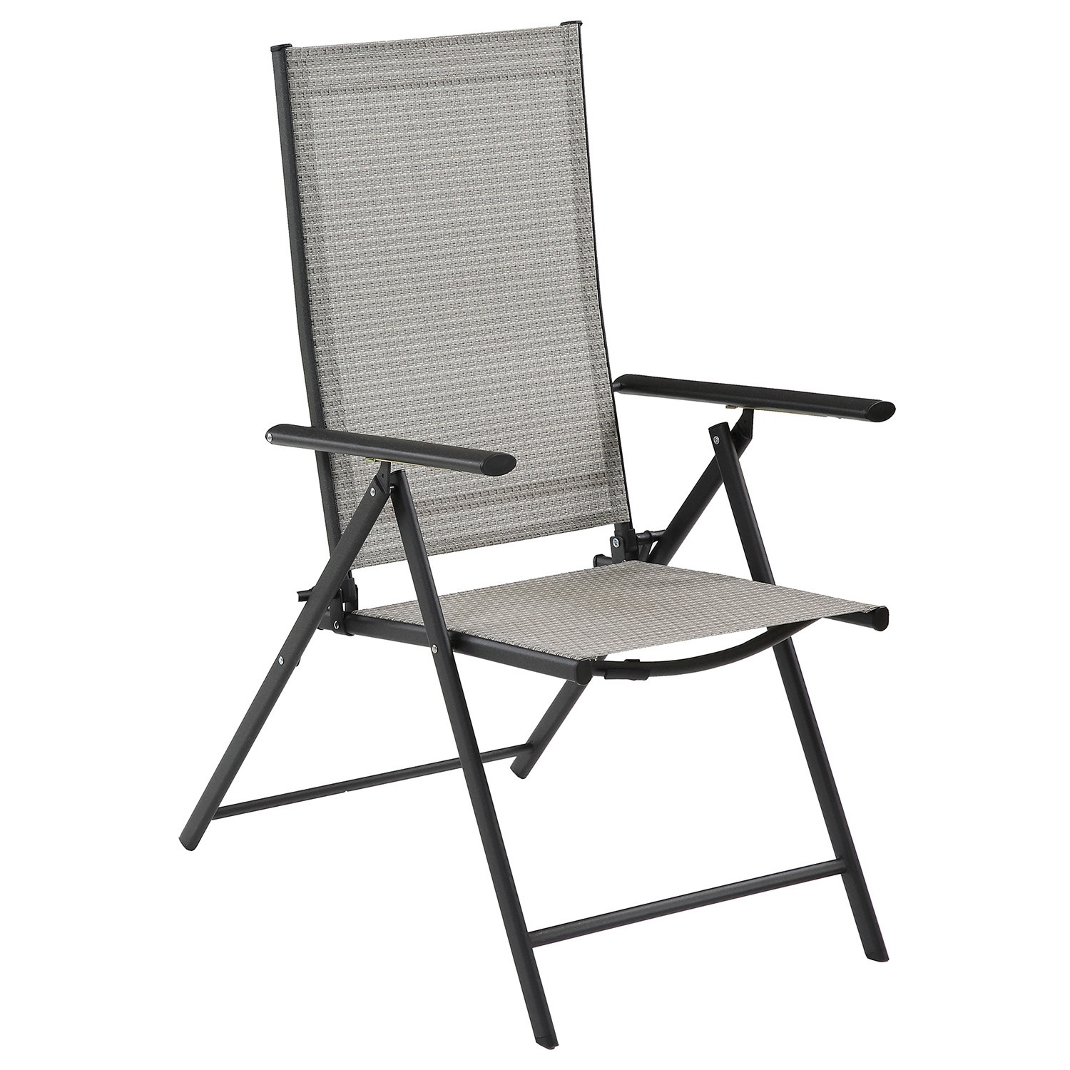 Malay Outdoor Essentials Rio 5 Position Grey Garden Chair Image 3