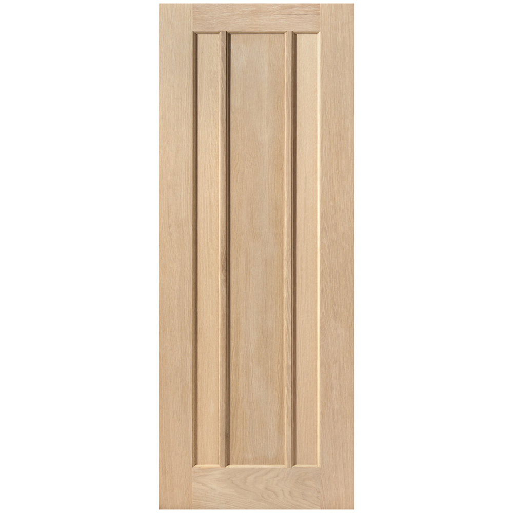 JB Kind Eden Oak Veneered FD30 Unfinished Internal Door 2040 x 726mm Image 1