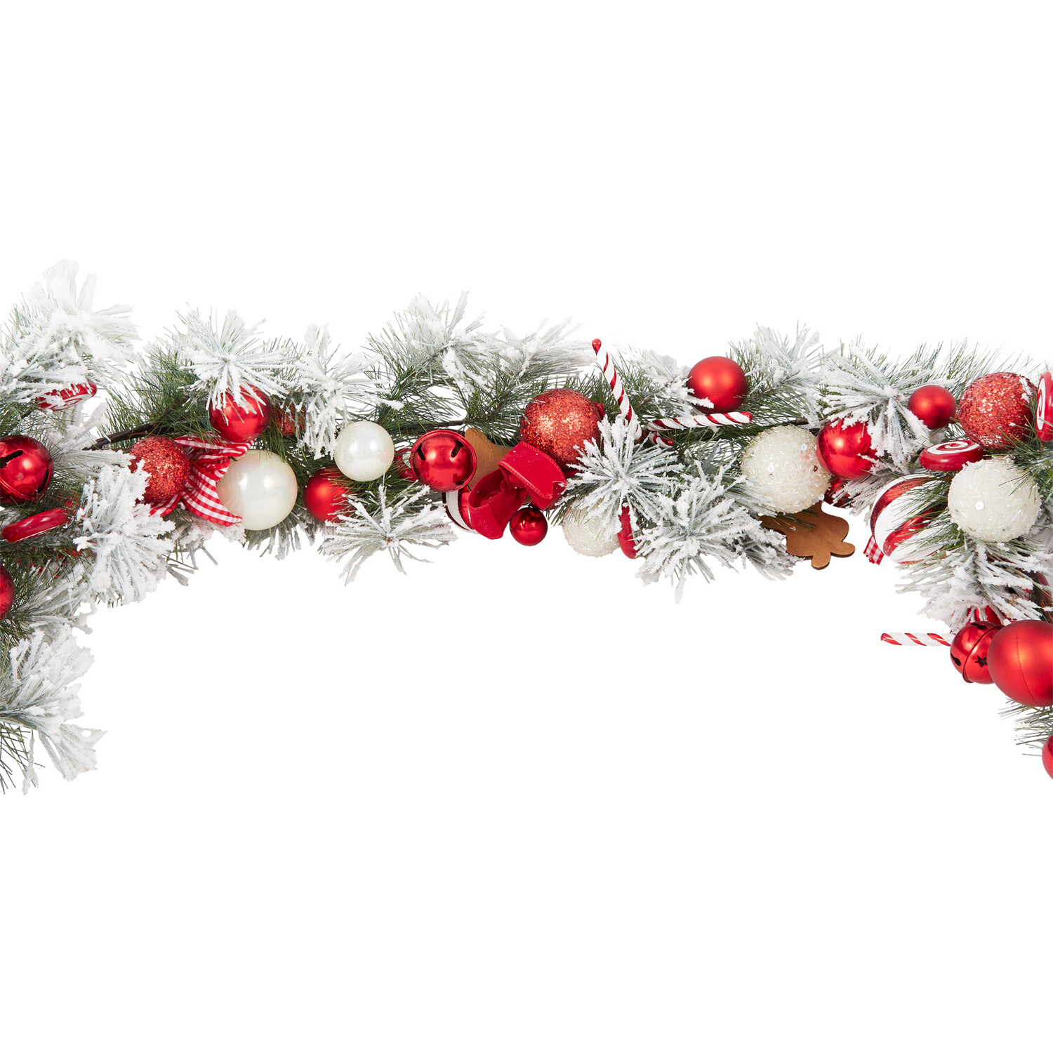 Candy Cane and Gingerbread Garland Image 1