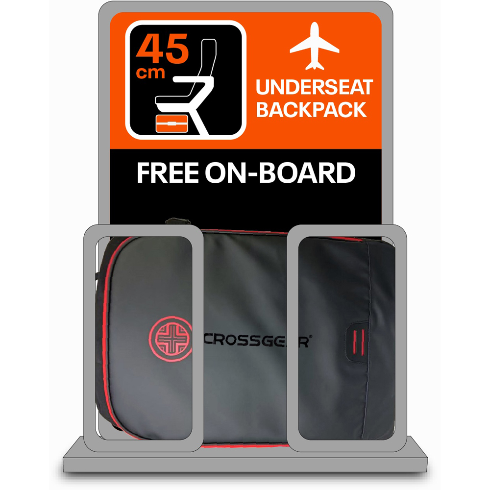 Crossgear Skylab Black Underseat Backpack 45cm Image 6