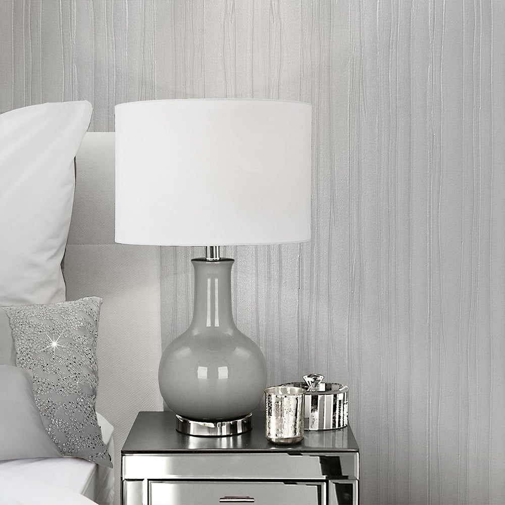 Muriva Esther Grey Textured Wallpaper Image 3