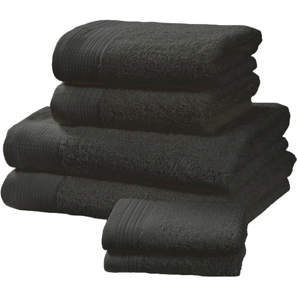 Rapport Home Chatsworth Super Soft 600gsm Combed Cotton Grey Hand Towel Image 1