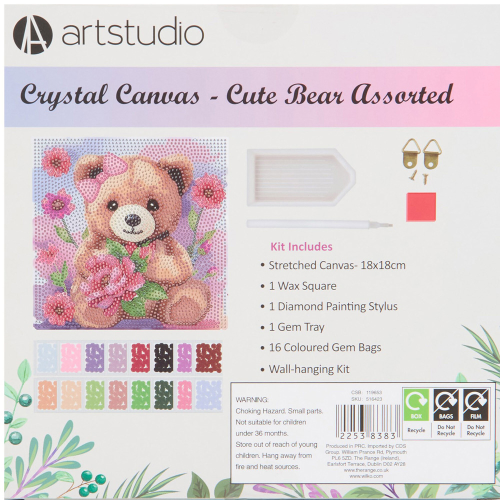 Cute Bear Crystal Canvas Kit Image 2