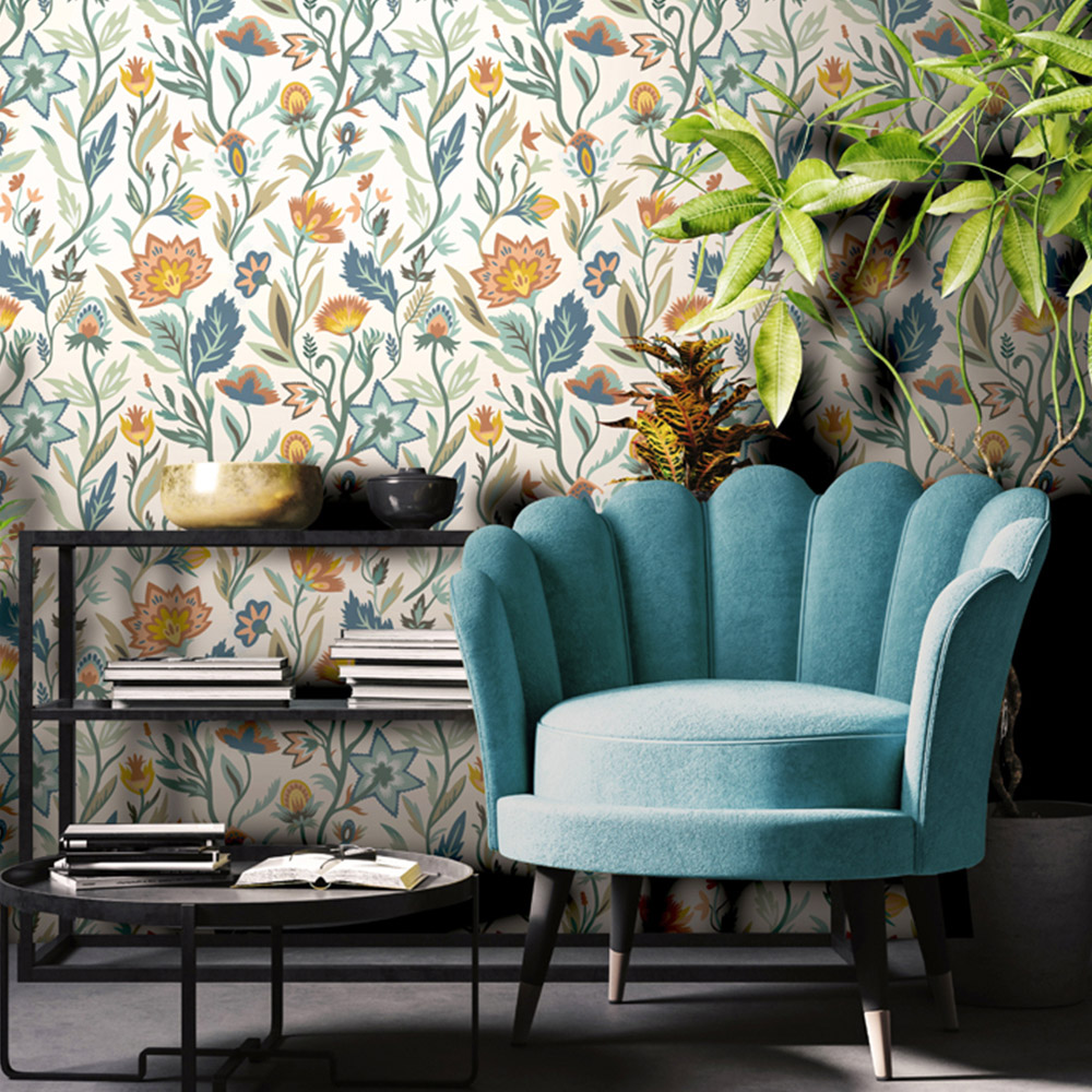 Arthouse Lush Paradise Blue Wallpaper Image 5