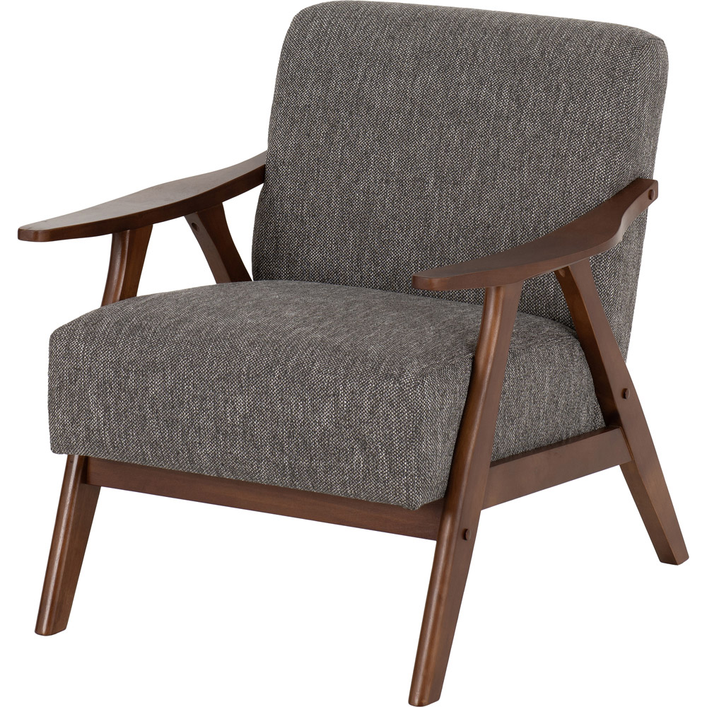 Seconique Kendra Grey Fabric Accent Chair Image 5