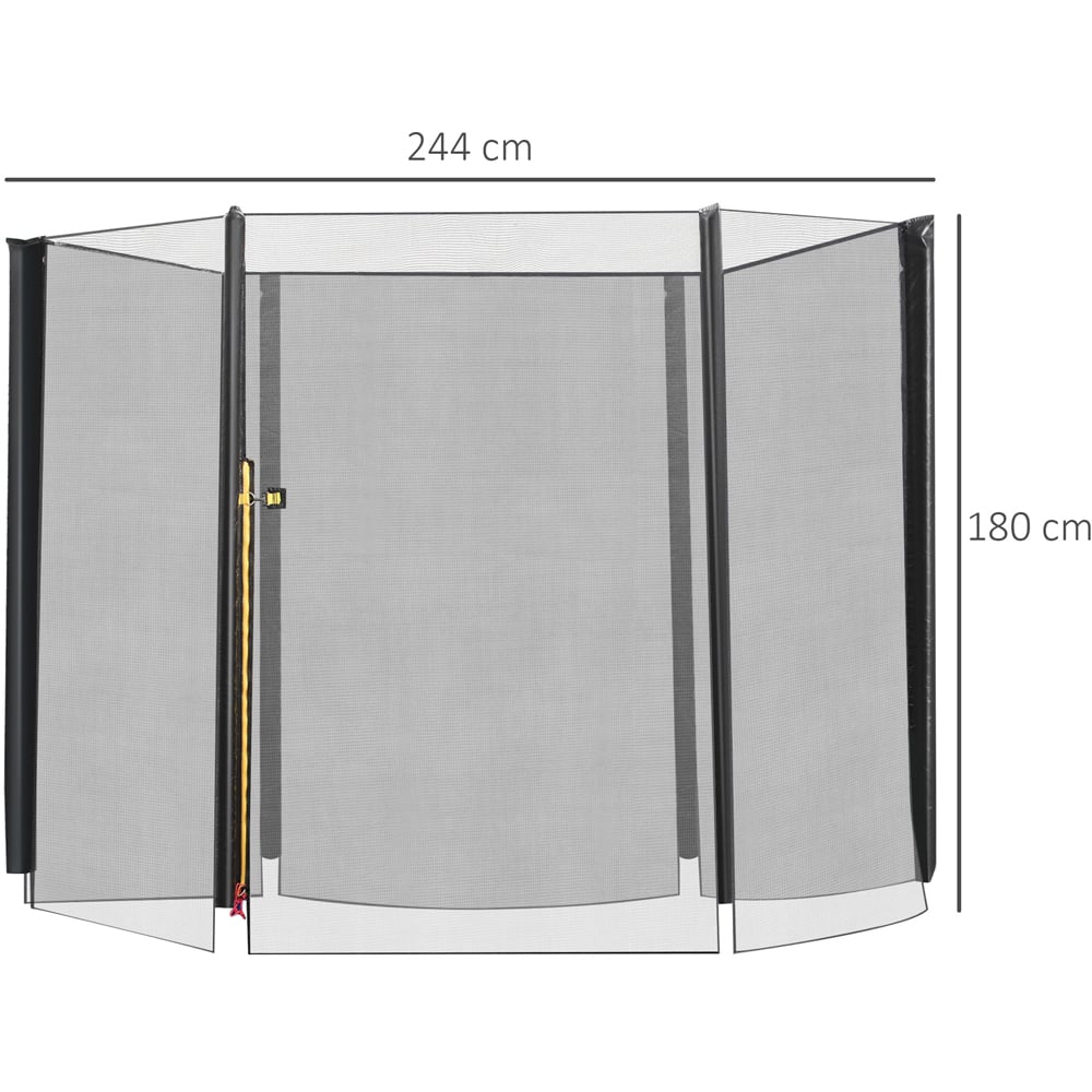HOMCOM  8ft Trampoline Replacement Safety Enclosure Net Image 7
