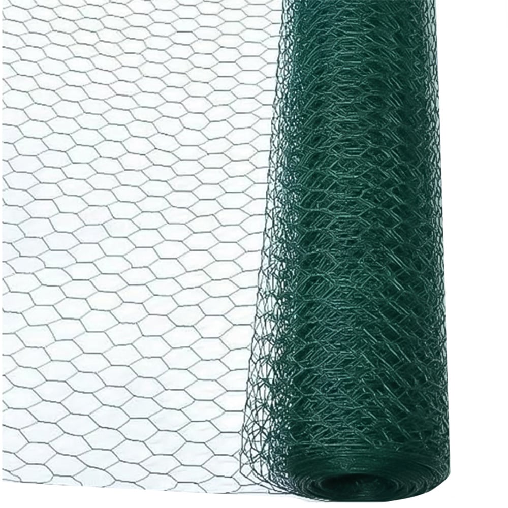 Samuel Alexander 5m Green PVC Coated Galvanised Wire Netting Image 1