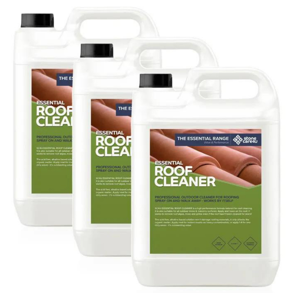 StoneCare4U Essential Roof Cleaner 5L 3 Pack Image 1