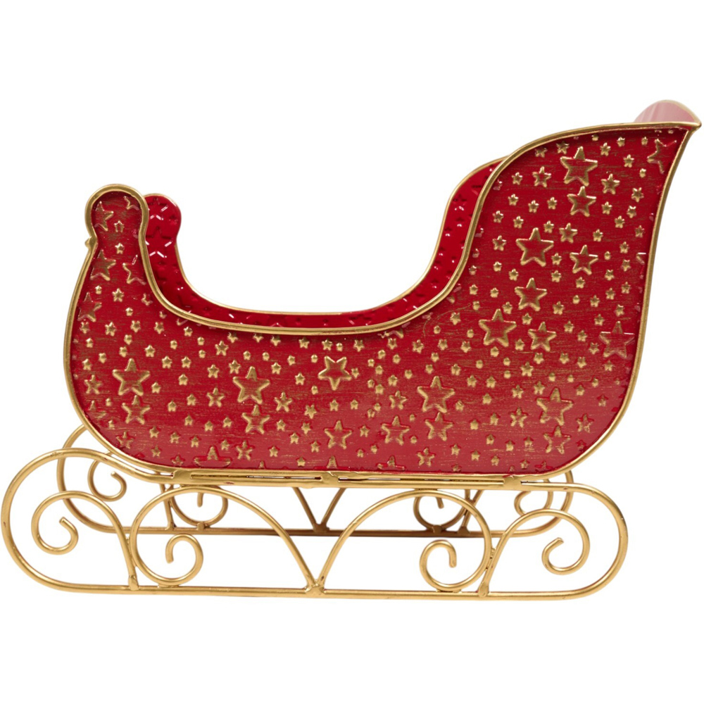 Starlit Sleigh Christmas Decoration Ruby Image 3