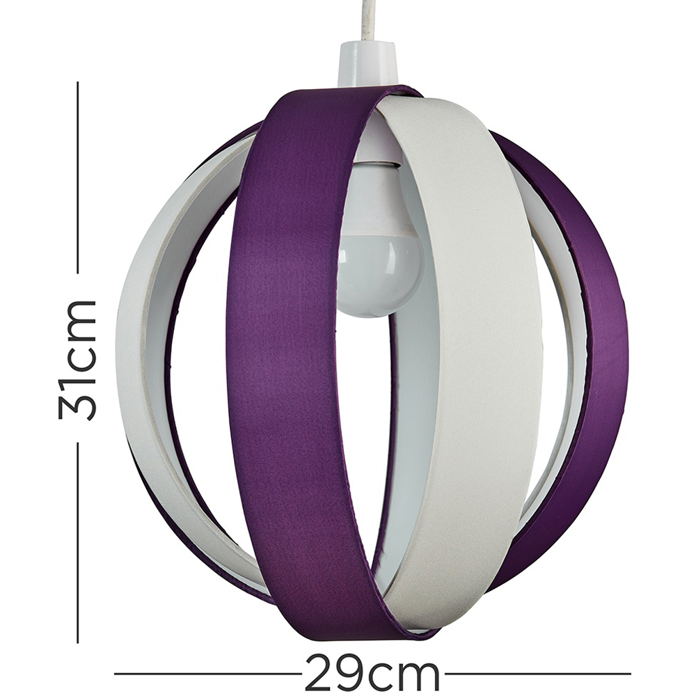 ValueLights J90 Purple Easy Fit Ceiling Light Shade Image 7