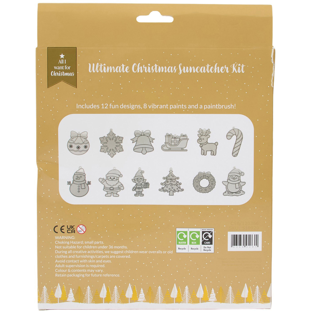 Ultimate Christmas Art Suncatcher Kit Image 2